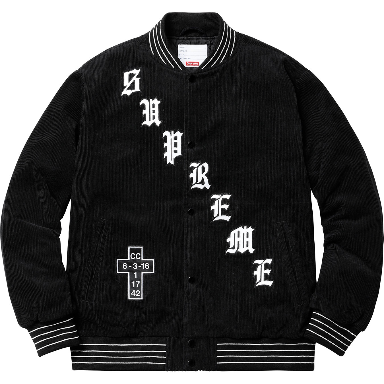 Old English Corduroy Varsity Jacket view 10